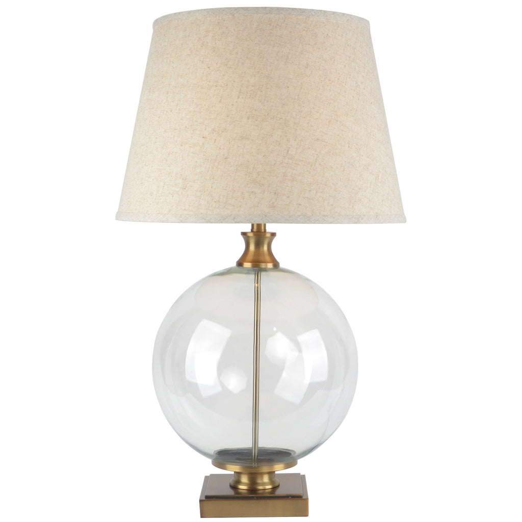 Opaline Glass Orb Table Lamp