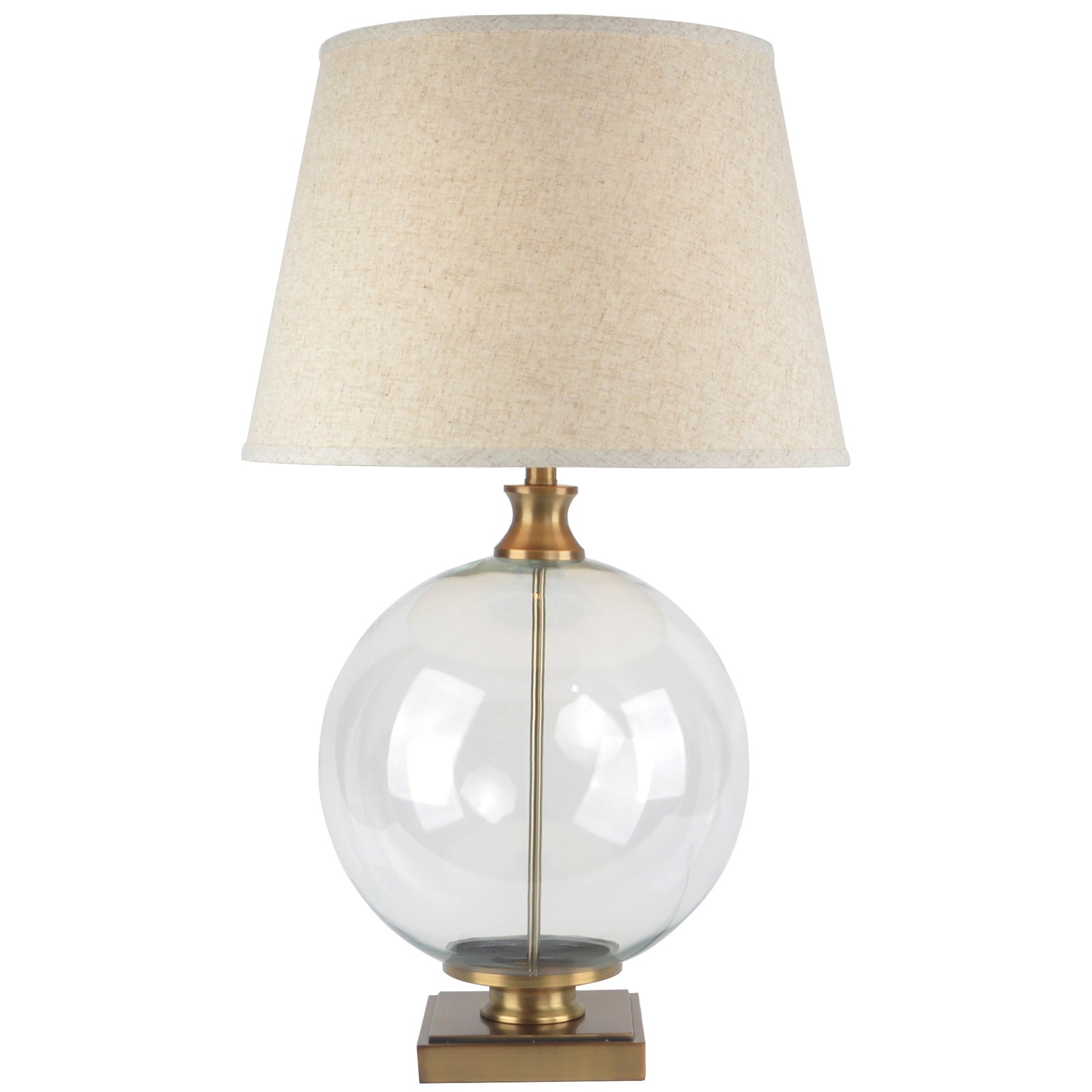 Opaline Glass Orb Table Lamp
