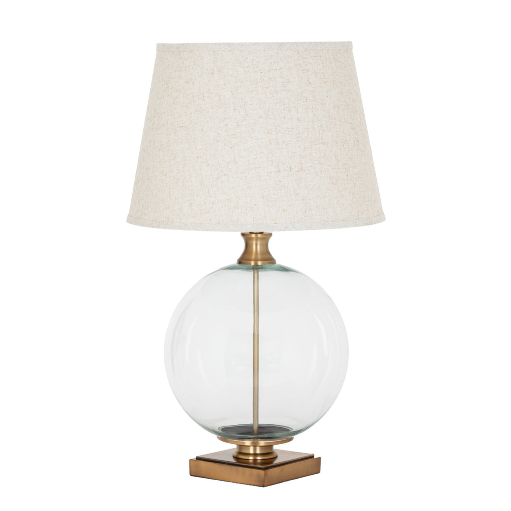 Opaline Glass Orb Table Lamp