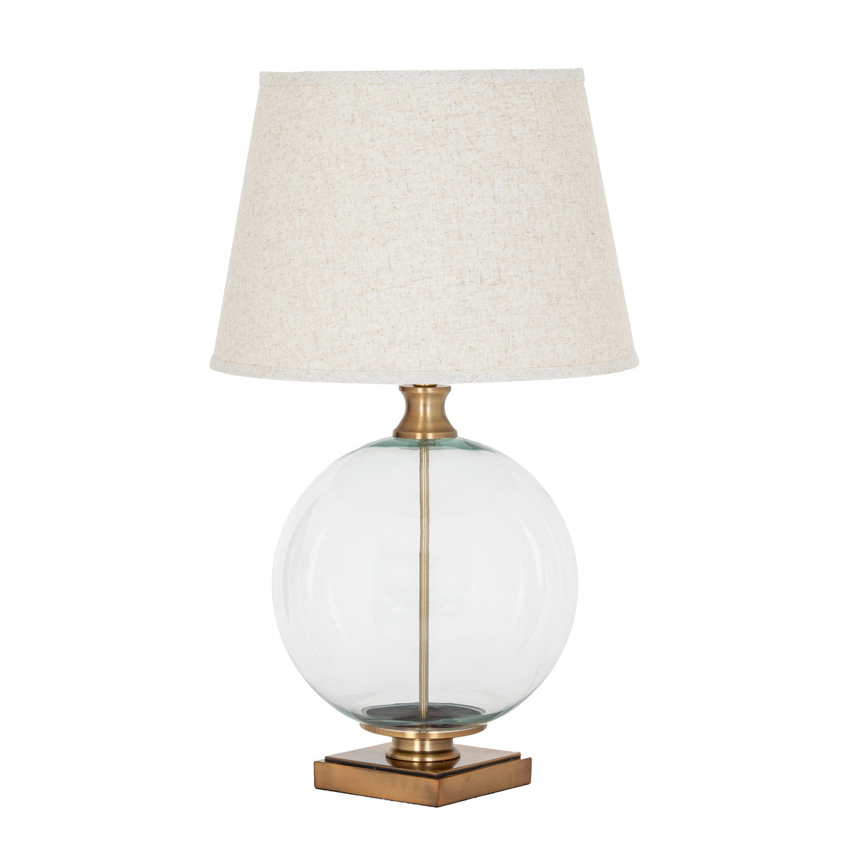 Opaline Glass Orb Table Lamp
