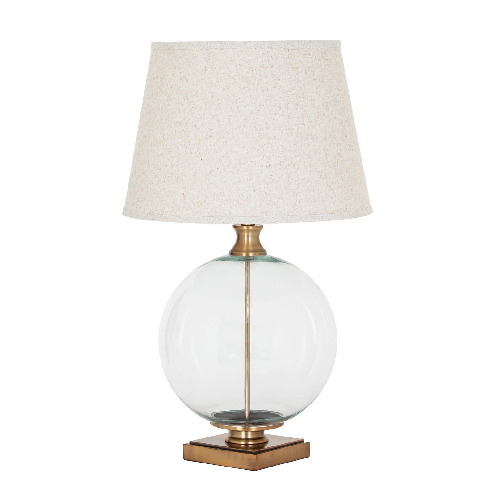 Opaline Glass Orb Table Lamp