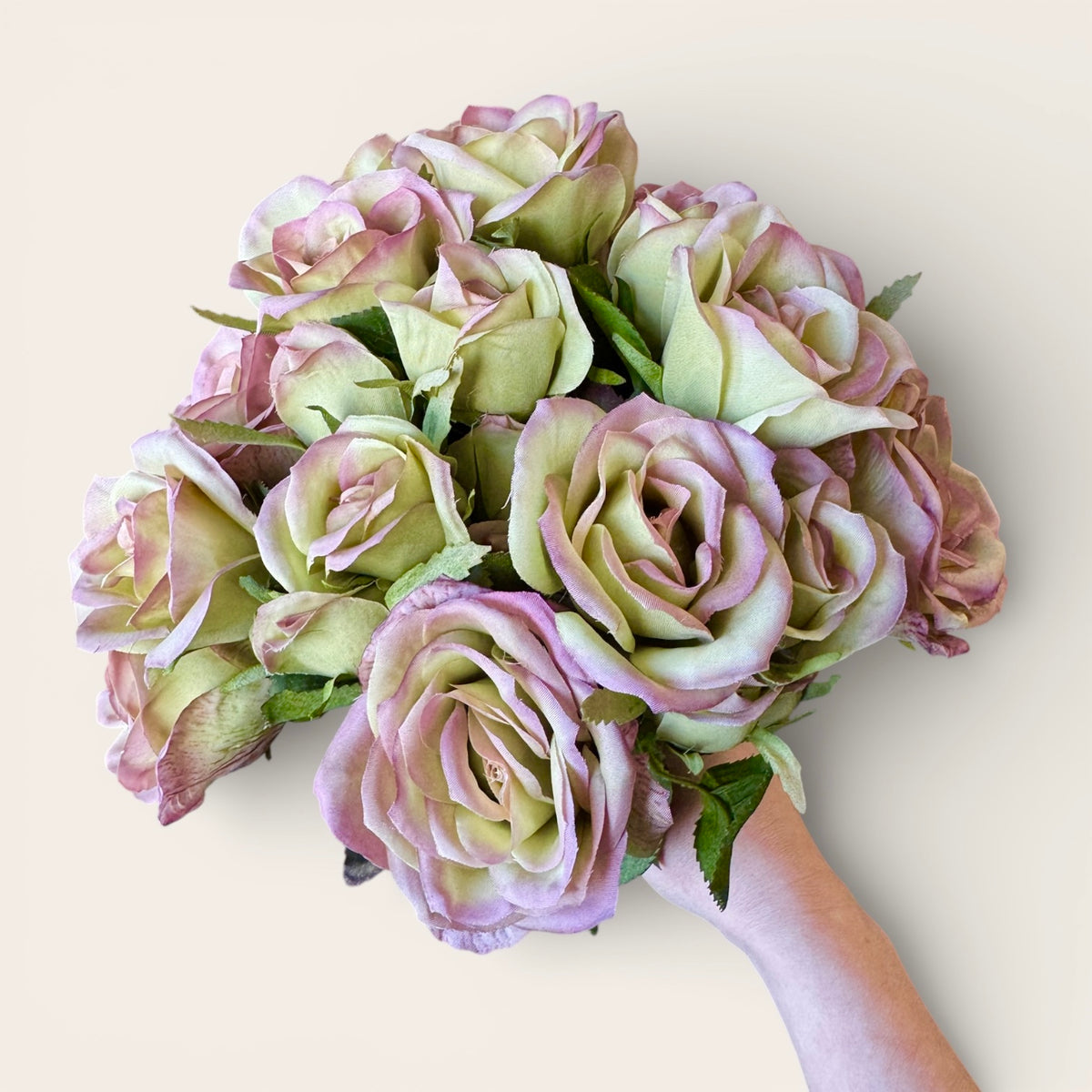 Pink Old English Rose Spray