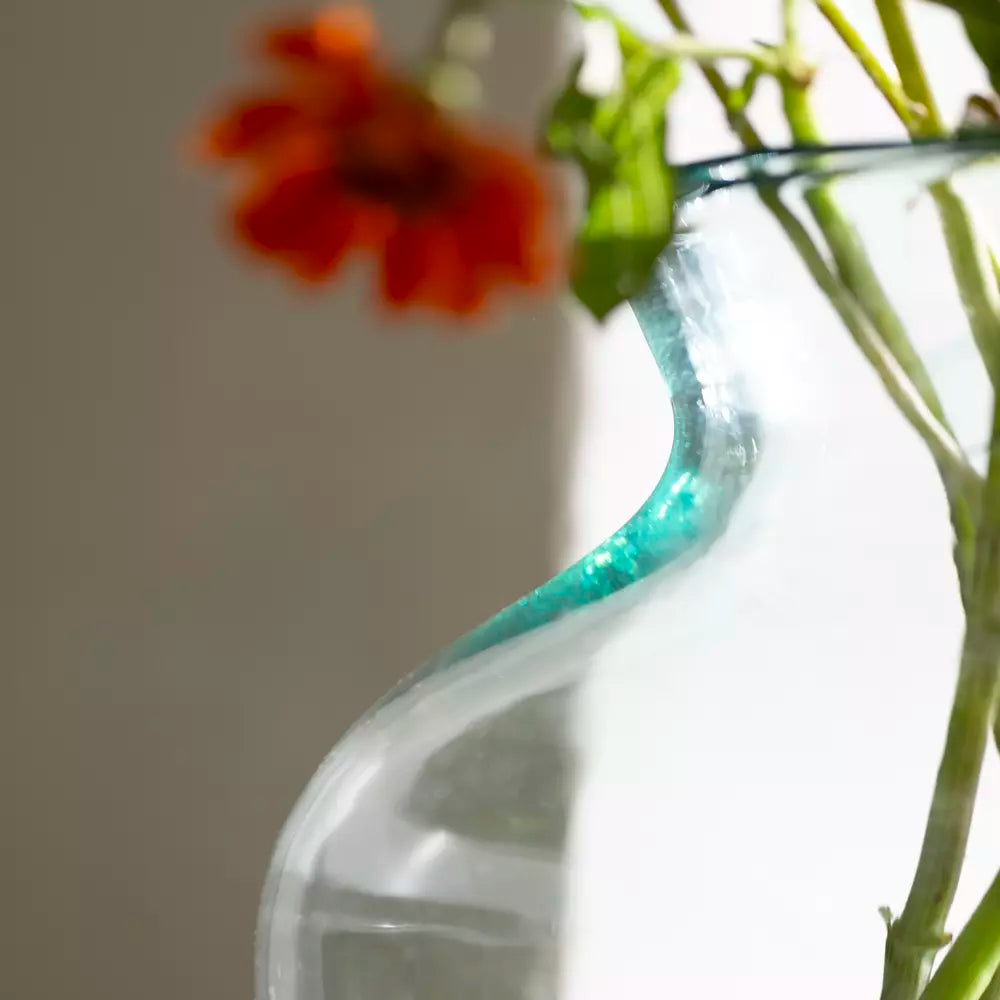 Recycled Large Glass Vase
