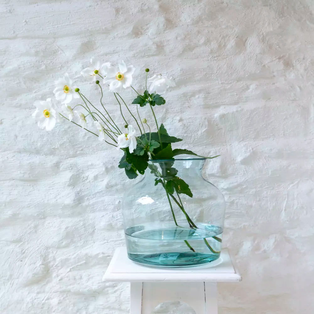 Recycled Large Glass Vase