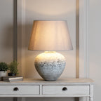Belmont Speckled Stone Ceramic Table Lamp