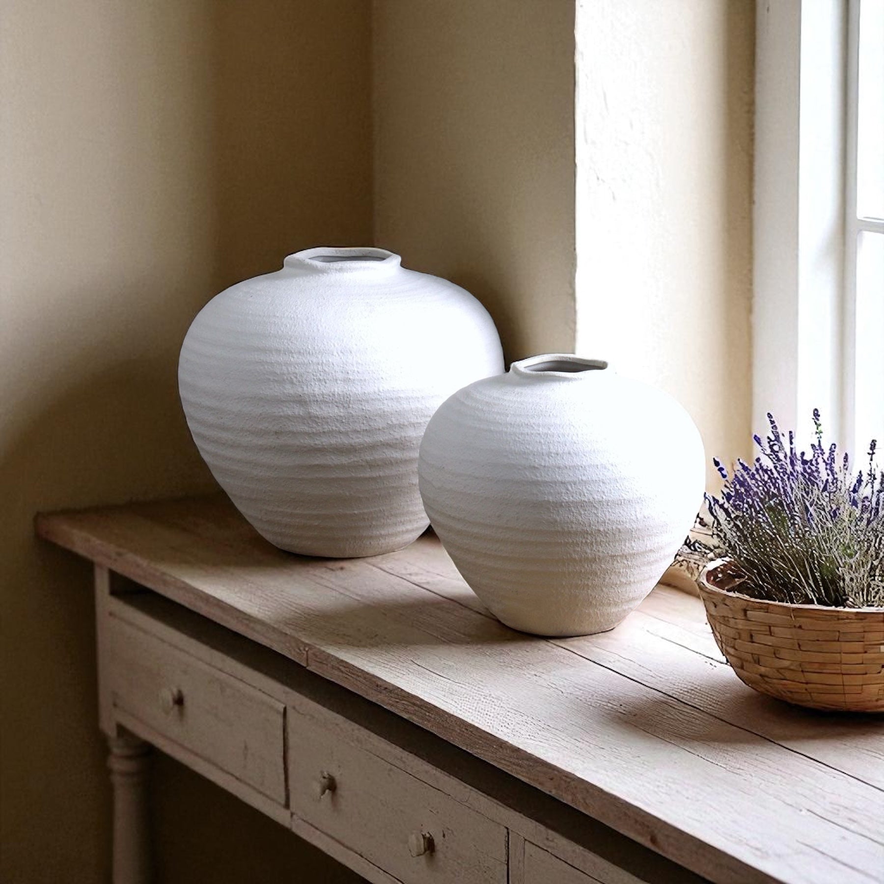 Belmont Matt White Ceramic Vase