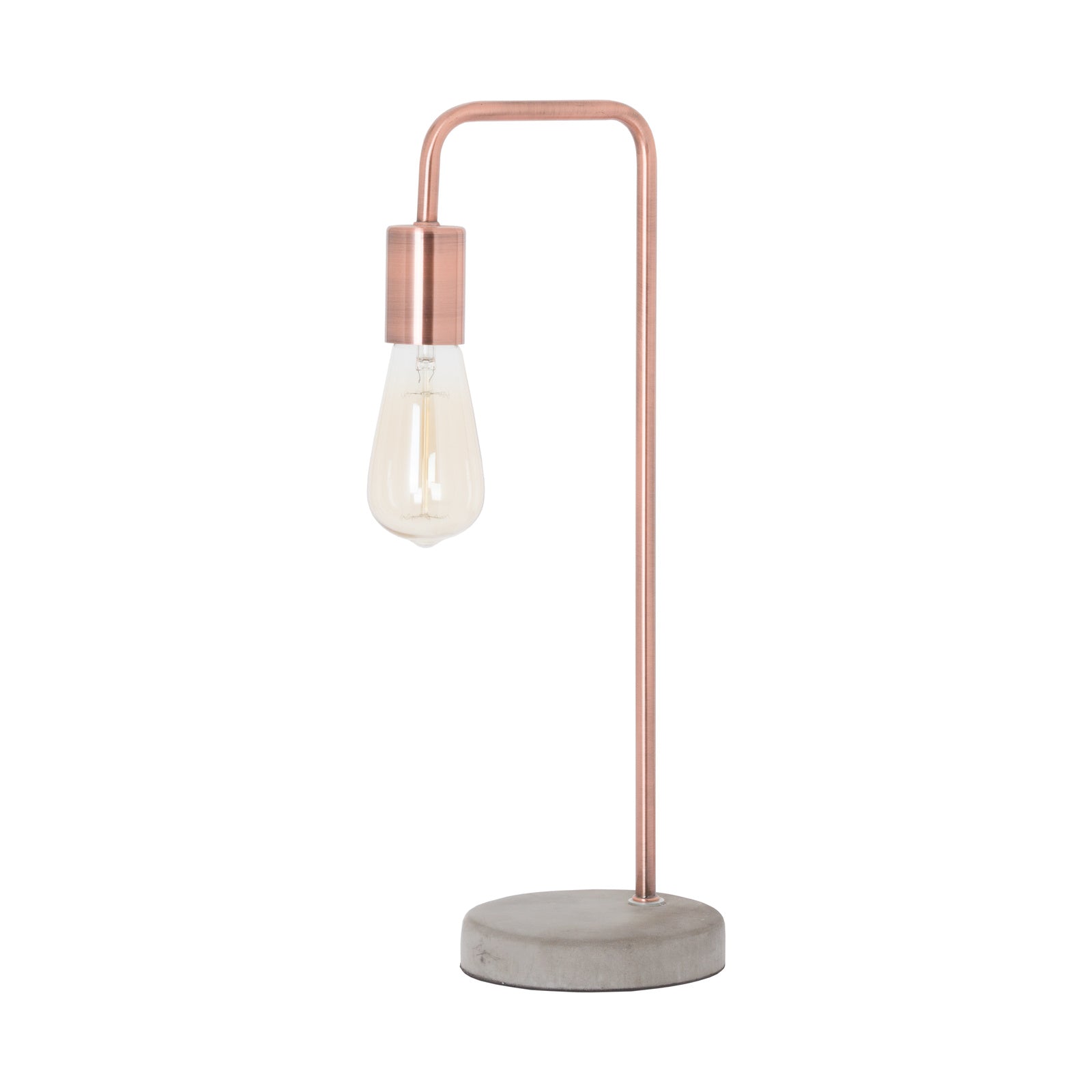 Strata Copper Industrial Table Lamp