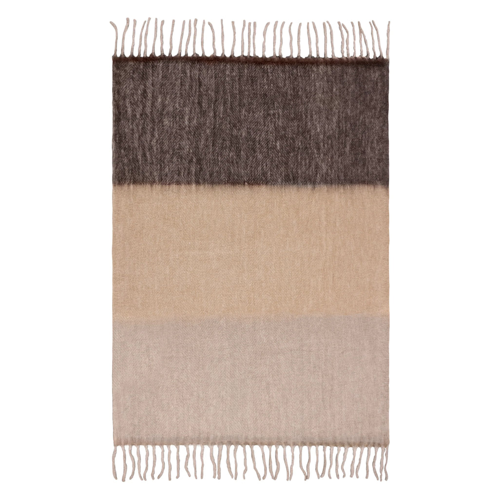 Tawny Ombre Wool Blend Throw