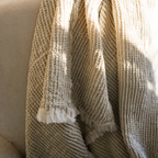 Umber Waffle Cotton Throw