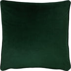 Velour Soft Velvet Cushion - Bottle Green