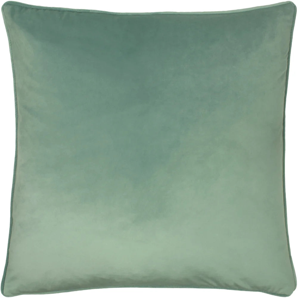 Velour Soft Velvet Cushion - Eau De Nil