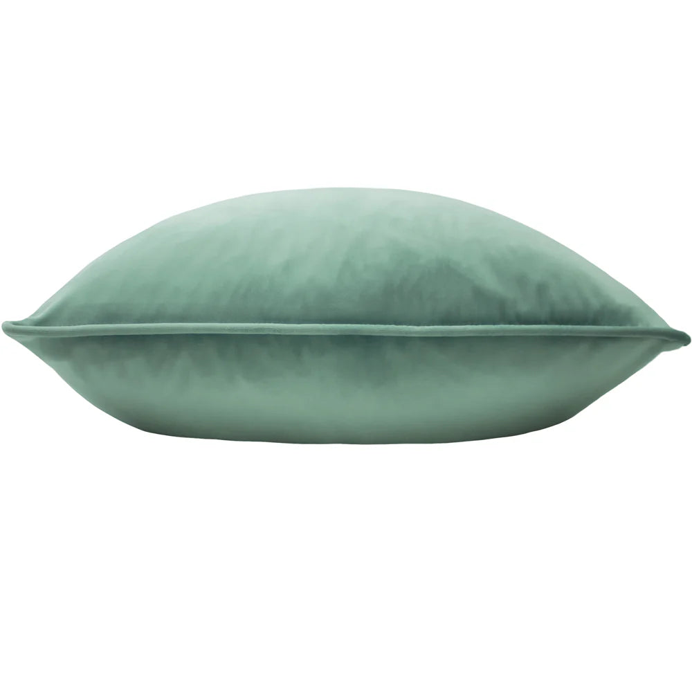 Velour Soft Velvet Cushion - Eau De Nil