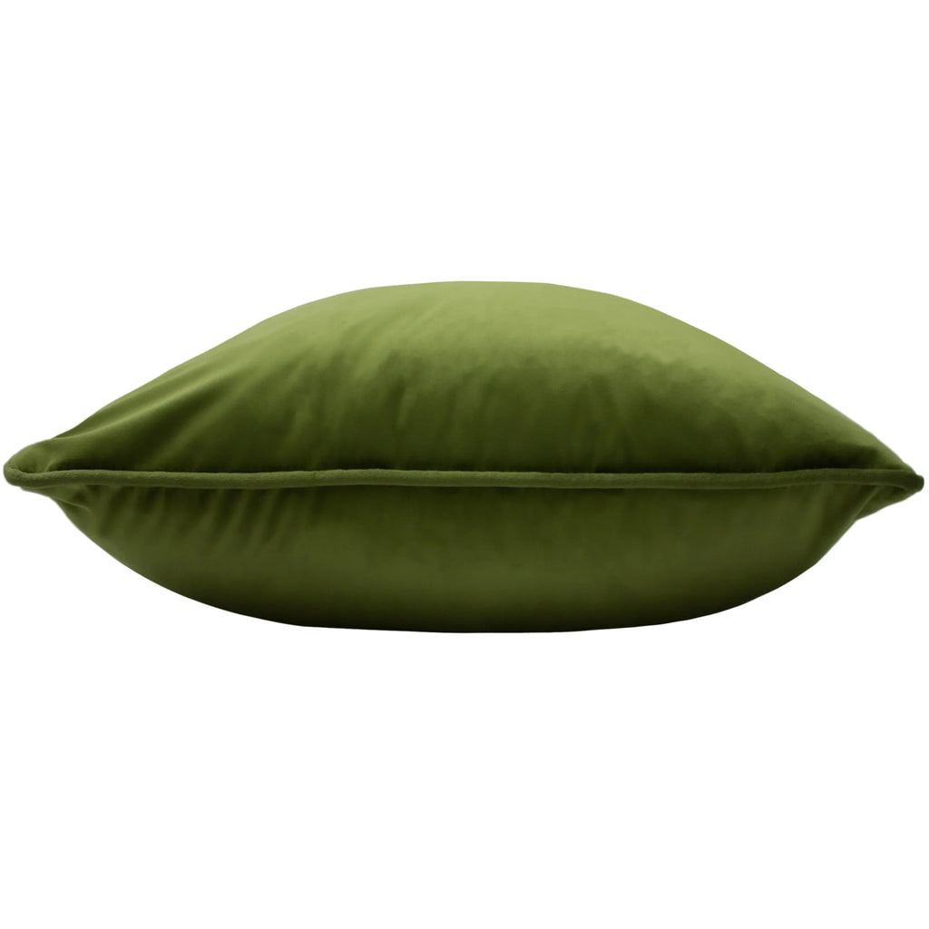 Velour Soft Velvet Cushion - Olive