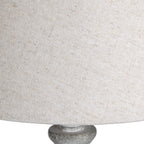 Close-up of a textured lampshade with a white background