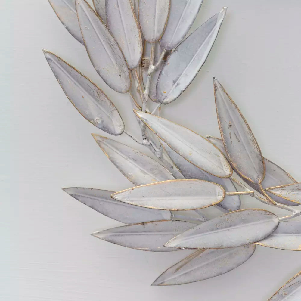 Vintage White Leaf Wreath