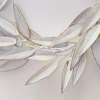 Vintage White Leaf Wreath