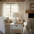 Whitby White Ceramic Table Lamp