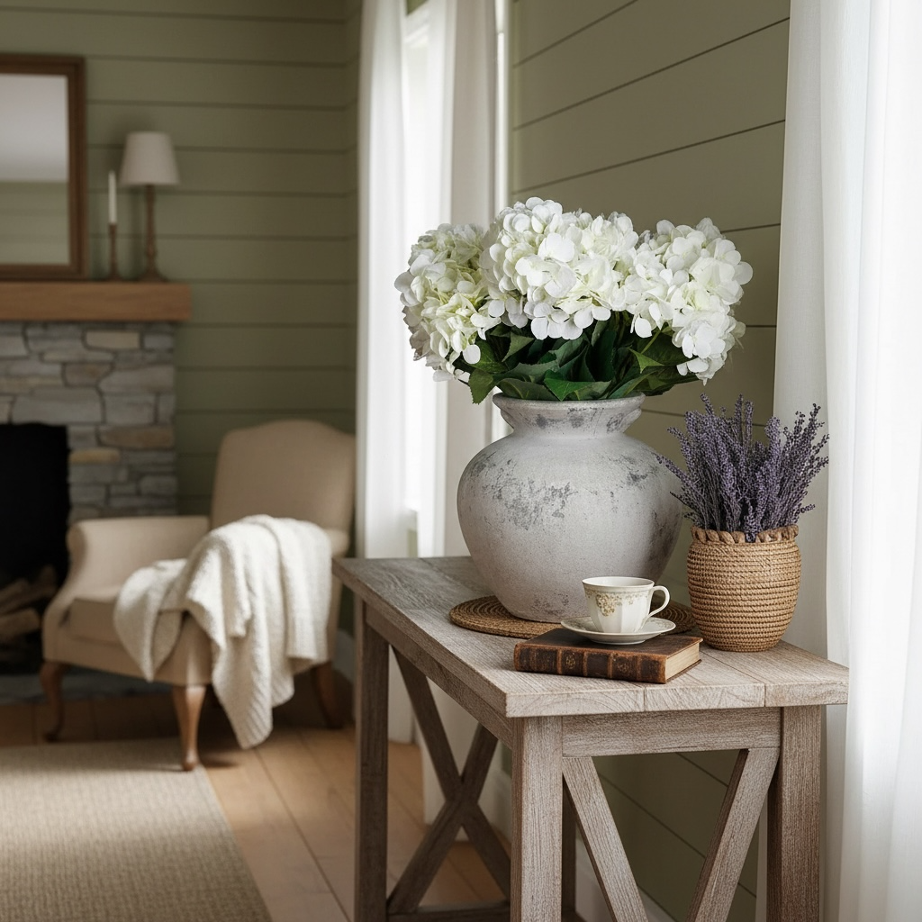 Winslow Antique White Vase
