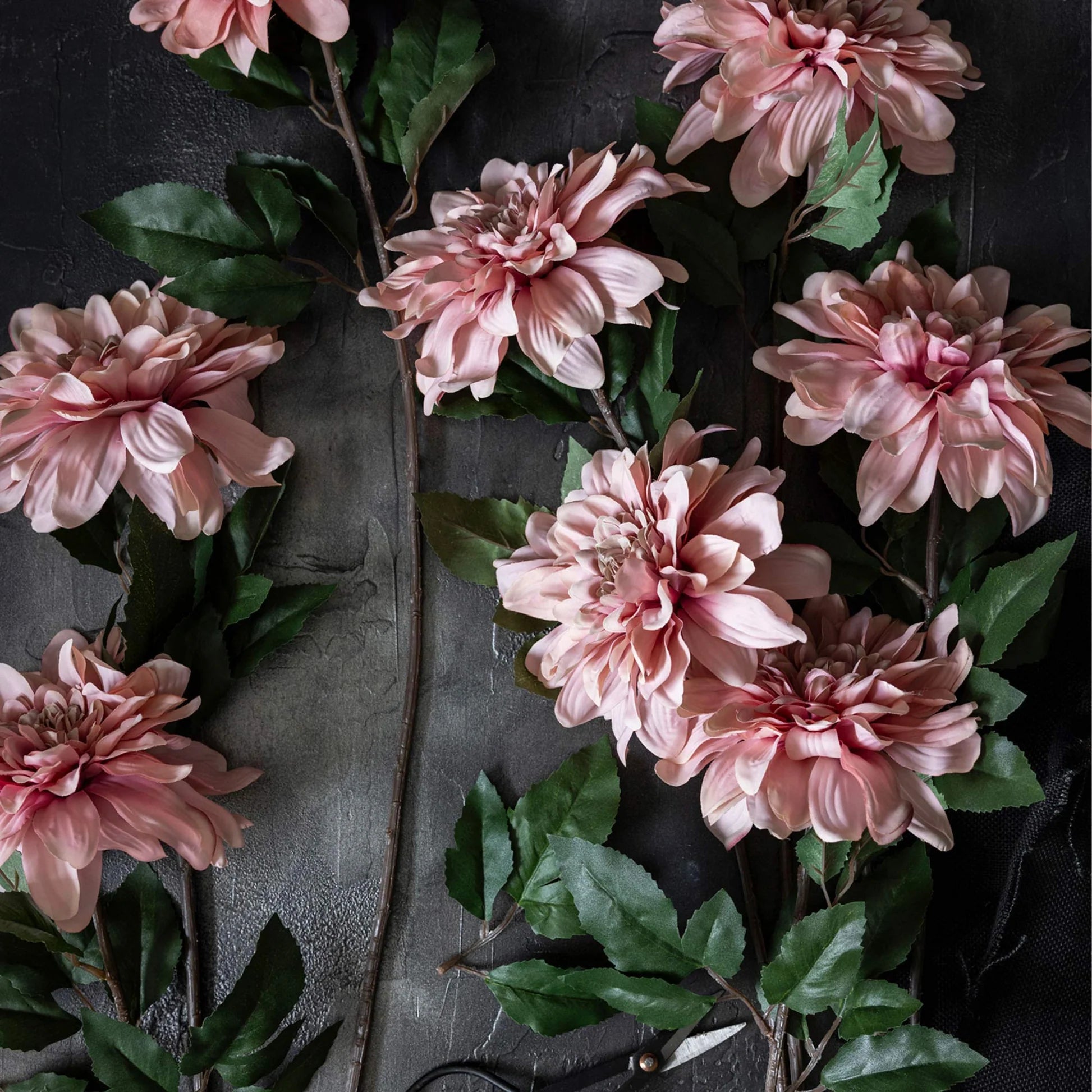 Pink Artificial Dahlia 'Flamingo'