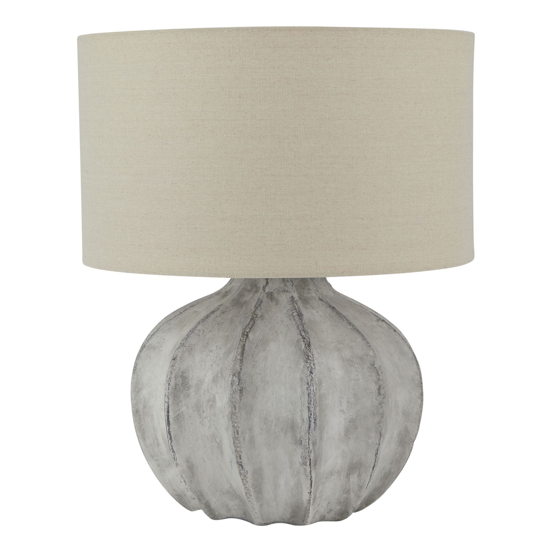 Aurelia Antique White Fluted Table Lamp