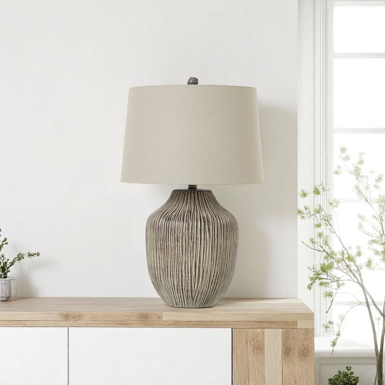 Arden Carved Textured Table Lamp