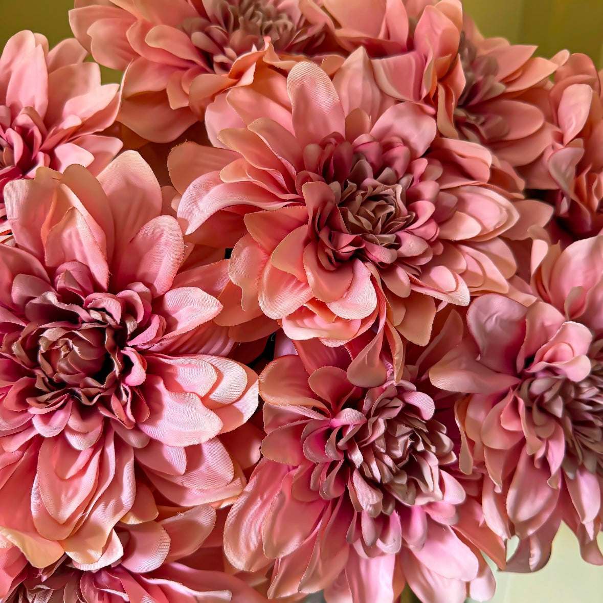 Pink Artificial Dahlia 'Flamingo'
